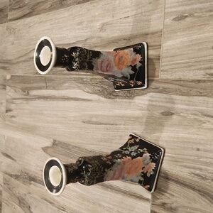 Floral asian candlesticks